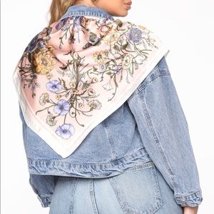 denim jacket with cloth